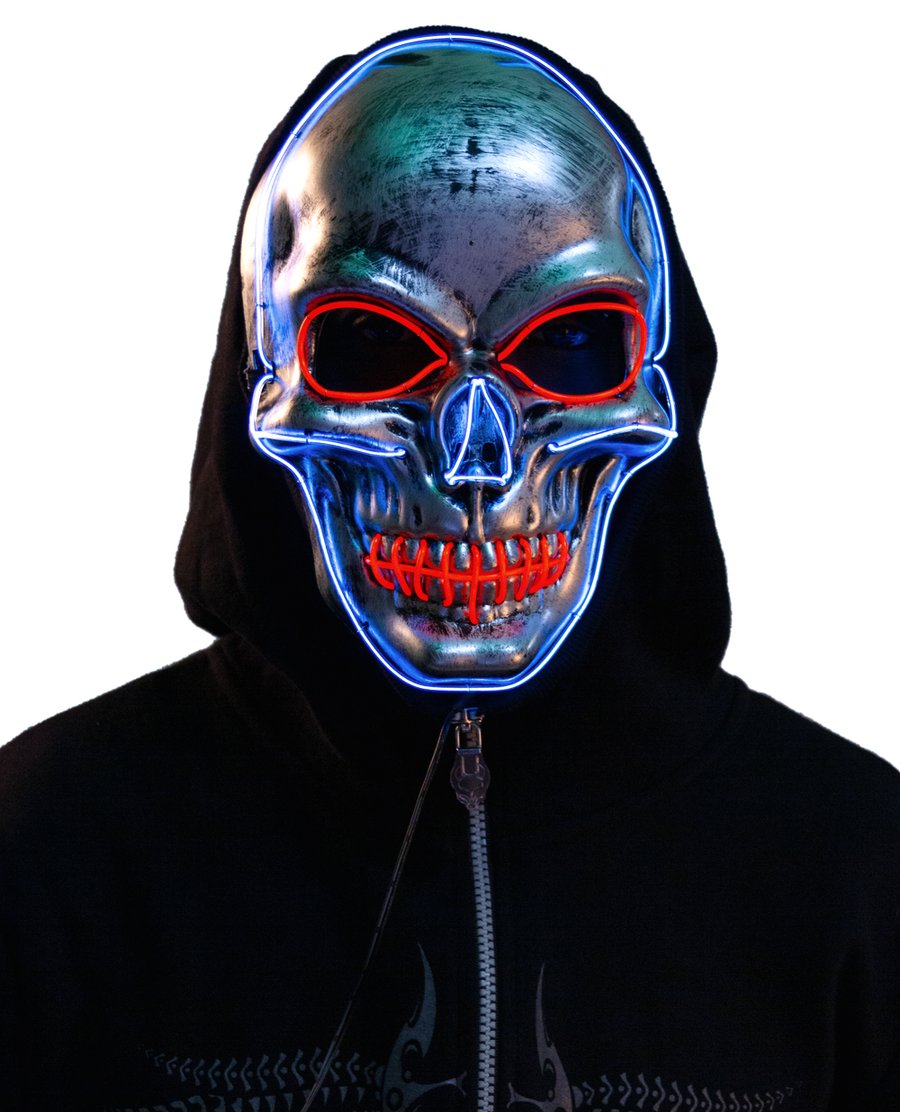 SKULL LIGHT UP MASK.