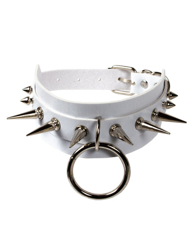 SPIKED RING COLLAR.