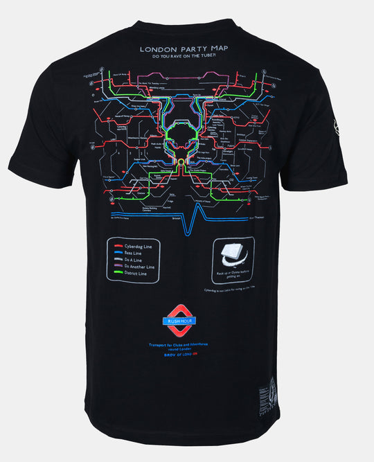 MENS NEW PARTY MAP T-SHIRT