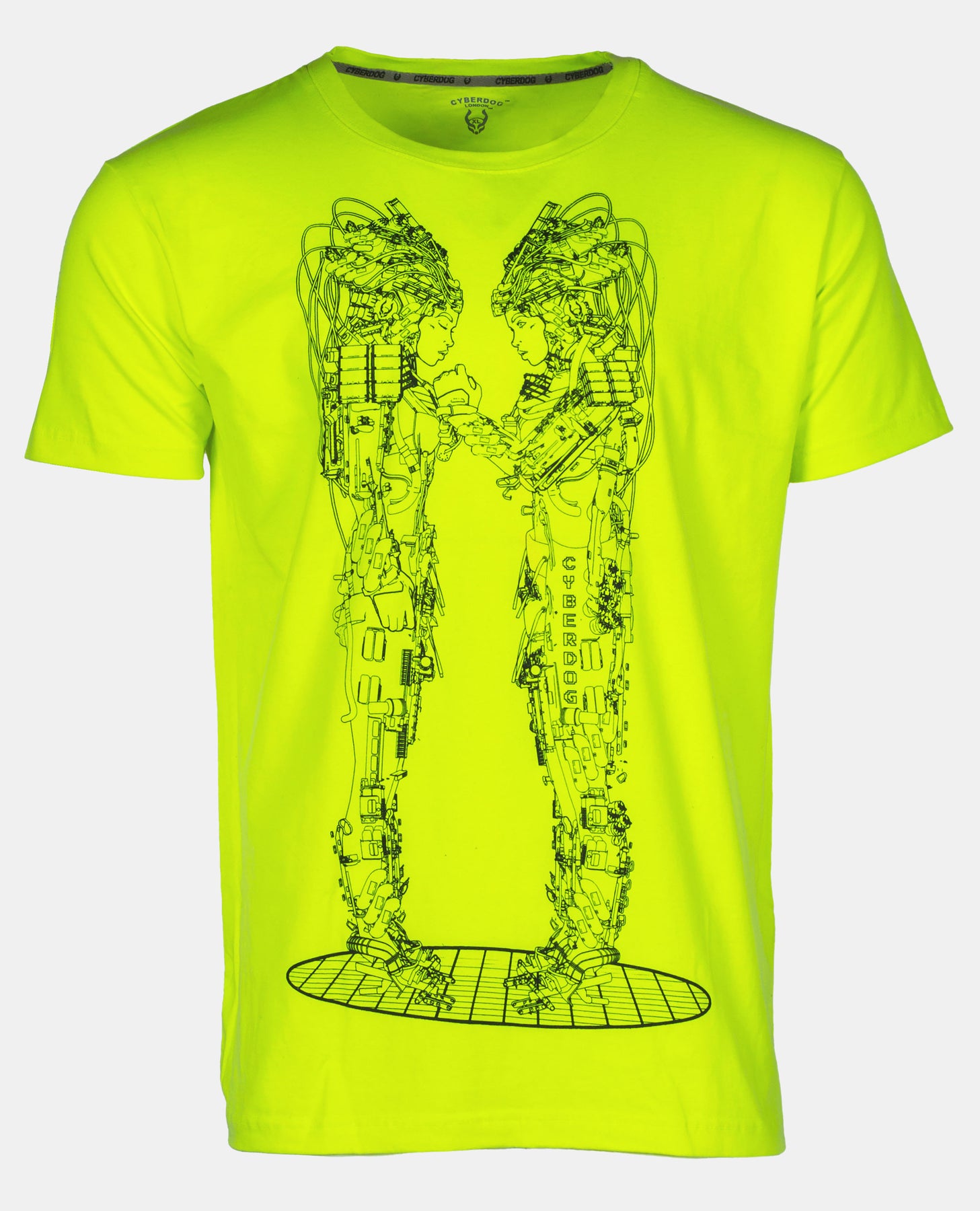 Ss Techno Leopard Print Mini Skirt Yellow Ss Techno Clothes For