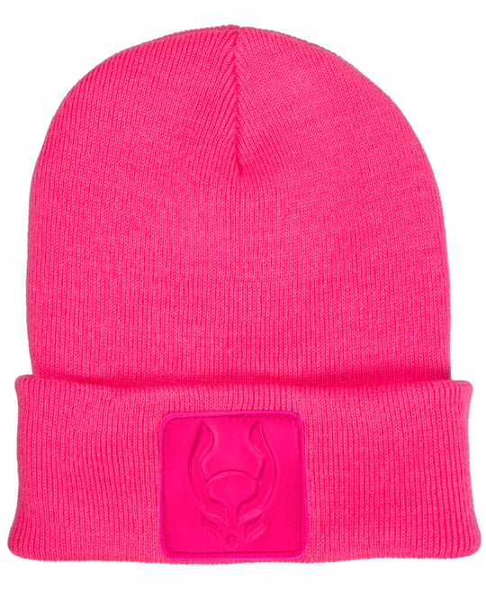 TECHNO LOGO FOLDED BEANIE.