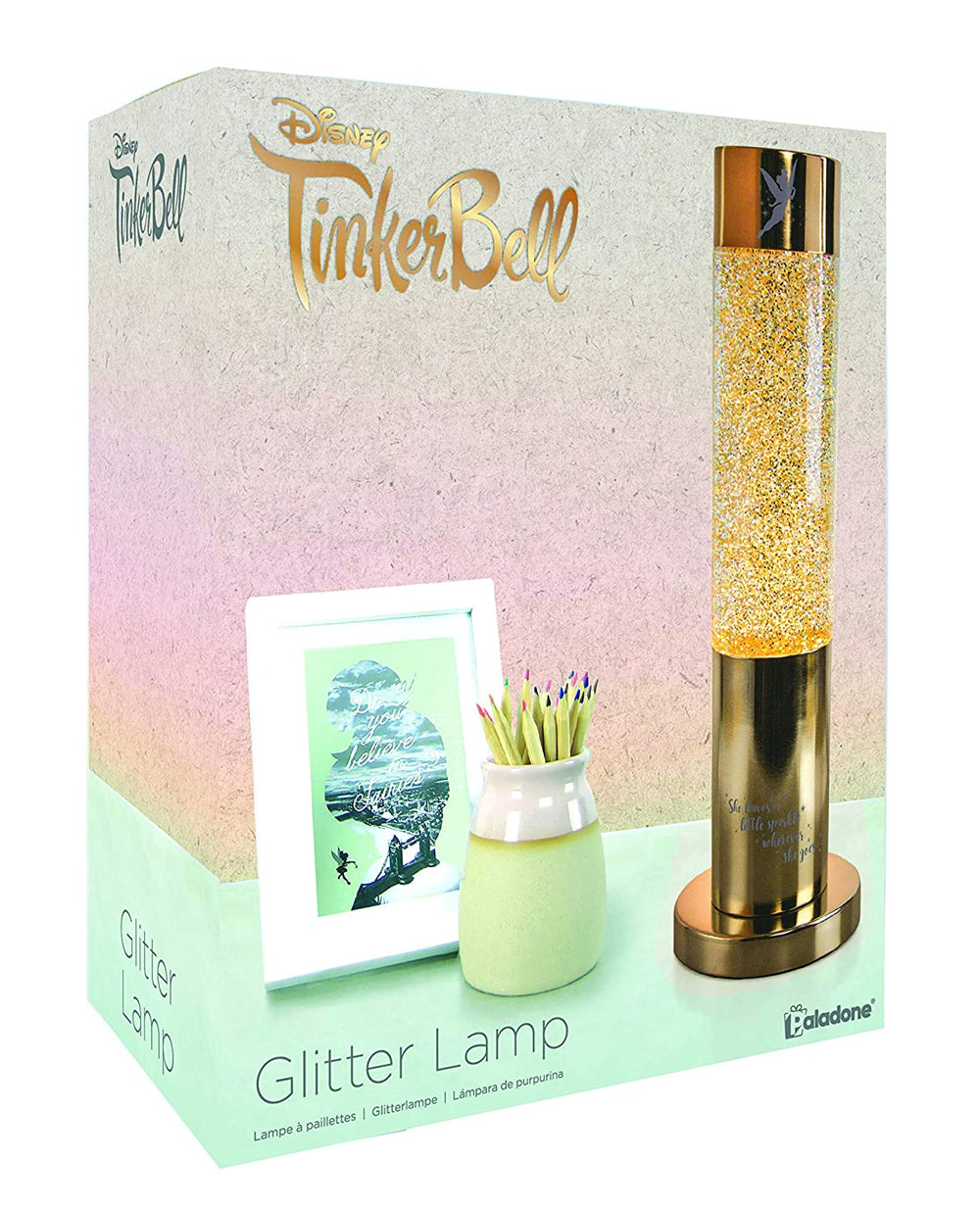 TINKER BELL GLITTER LAMP.