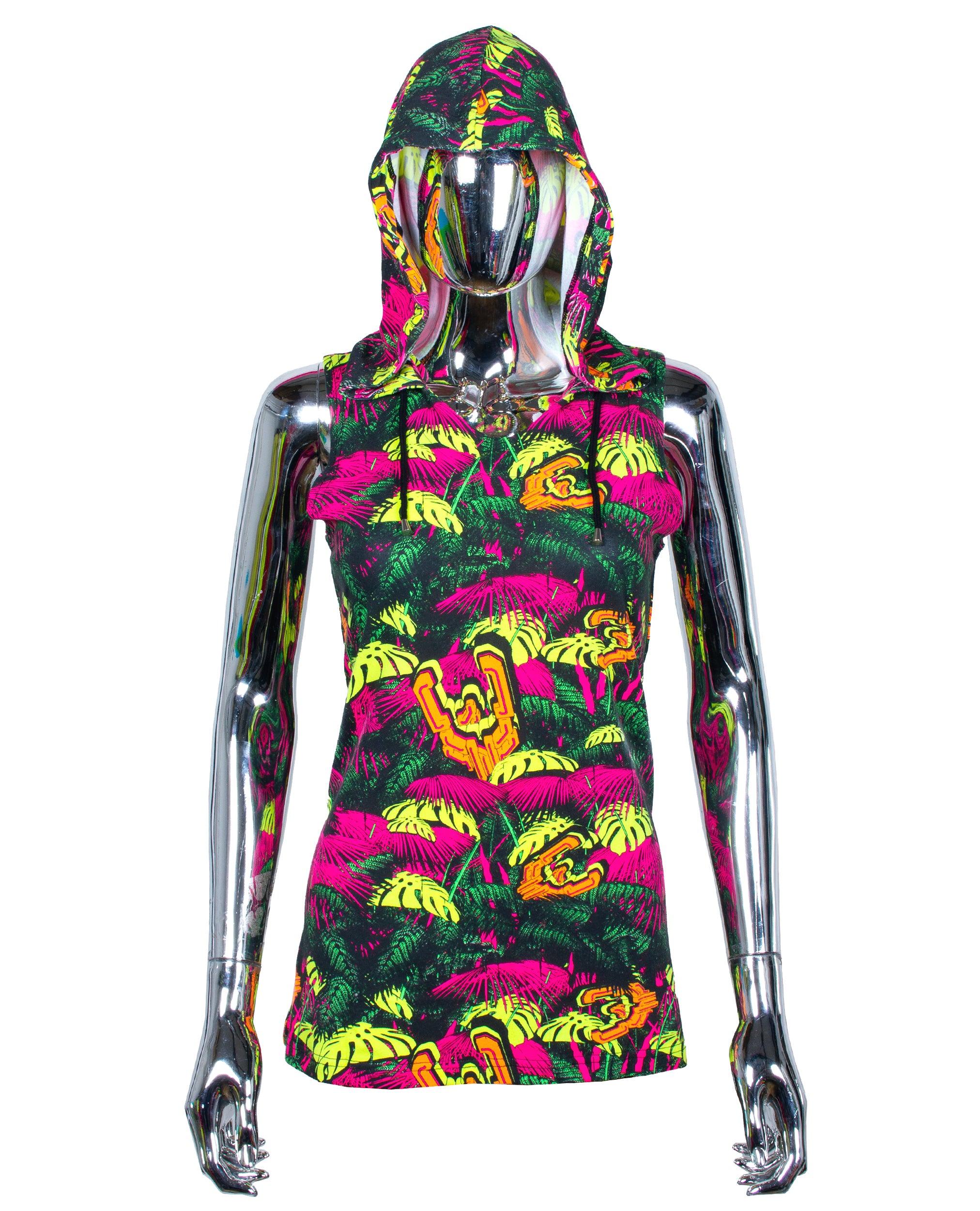 GIRLS TECH VEST NEON JUNGLE.