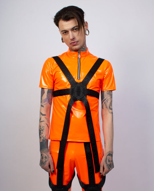 X BONDAGE TOP FLUO_ORANGE