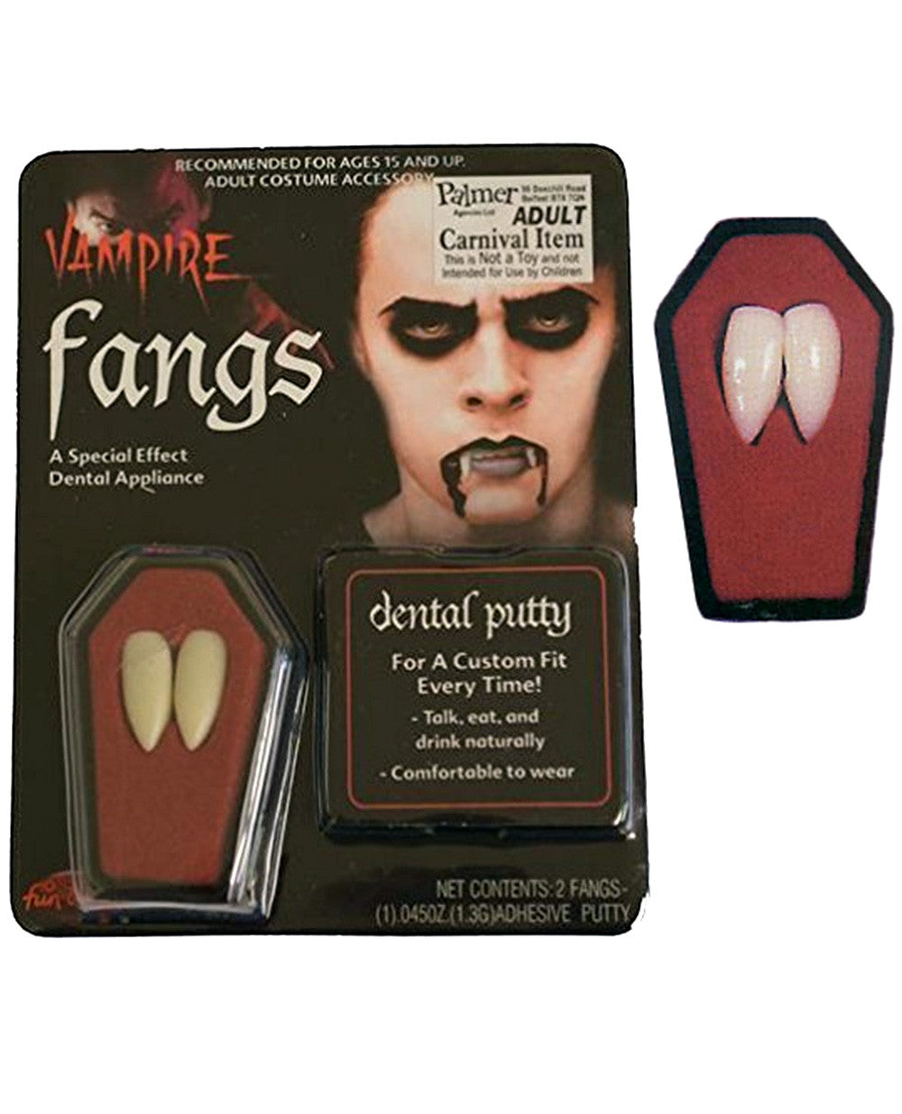 VAMPIRE (DRACULA) FANG CAPS.