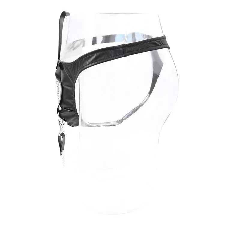 XXX BONDAGE BRIEFS & LEASH