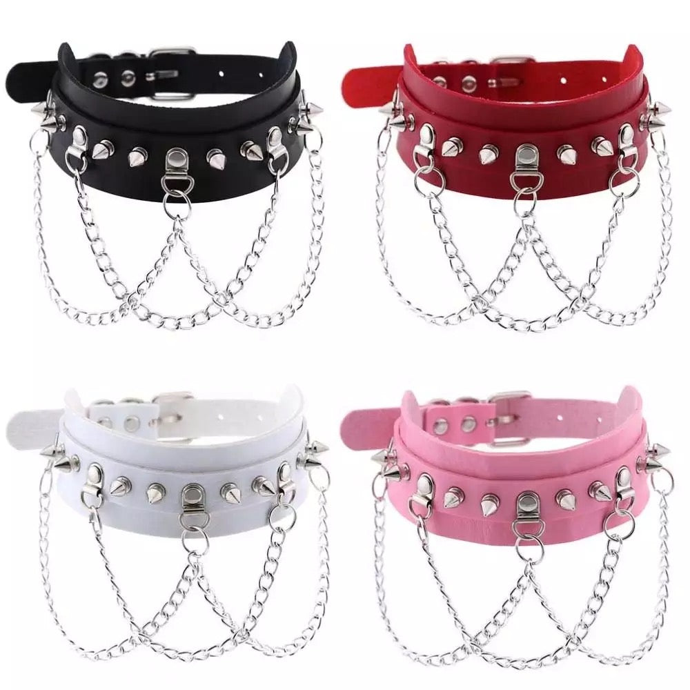 DOG SPIKE CHAIN COLLAR