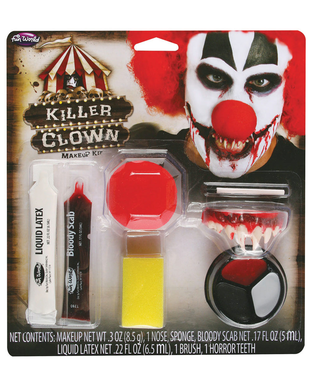 KILLER CLOWN MAKEUP KIT.