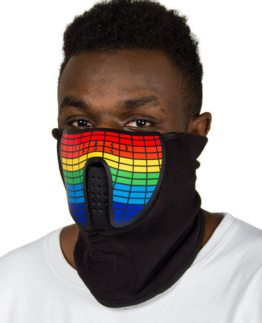 MULTICOLOUR RECHARGEABLE MASK.