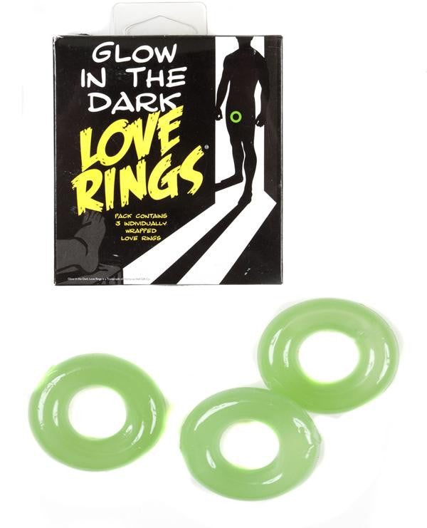 GLOW IN THE DARK LOVE RING.