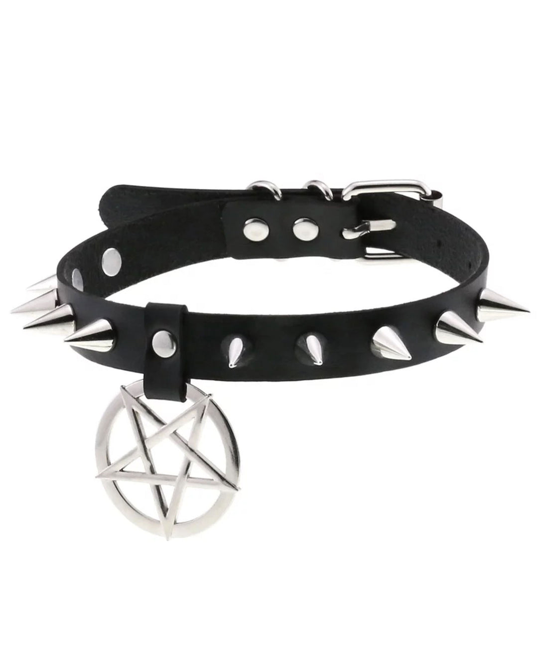 SPIKE PENTAGRAM COLLAR