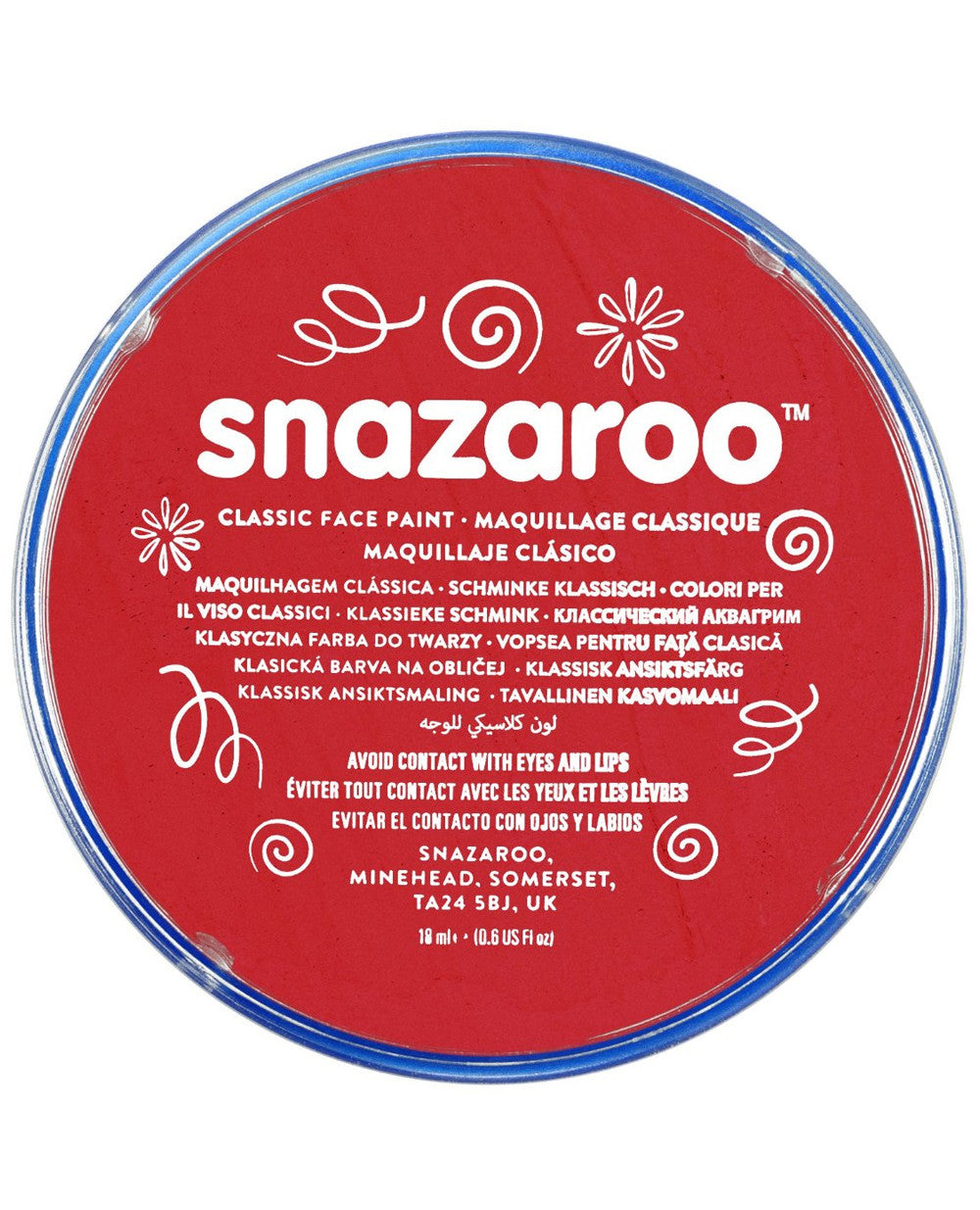 Snazaroo Classic Face Paint - Black, 18ml